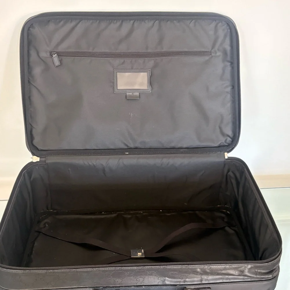 Gucci Black Monogram Men's Suitcase - AUTHENTIC